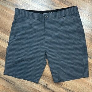 River Edge Grey Plaid Club Shorts 36 Waist‎